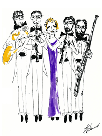 Appalachian Wind Quintet Caricature